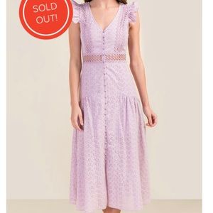 Misty Eyelet Midi Dress
